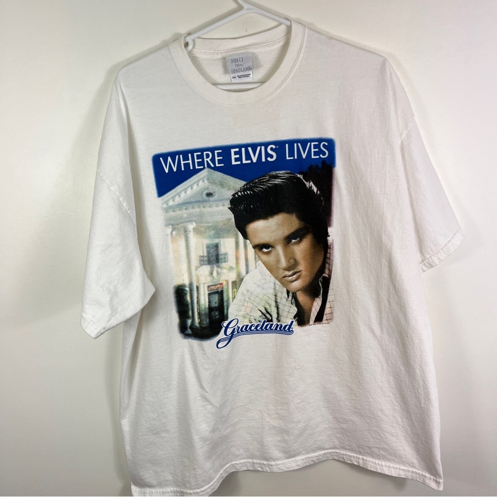 Elvis Presley Direct From Graceland T Shirt 2005 Rock N Roll 2XL